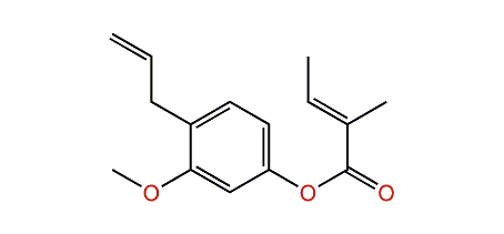 4-Allyl-3-methoxyphenyl (E)-2-methyl-2-butenoate